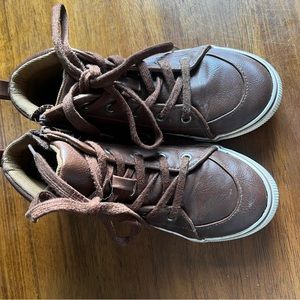 Cat & Jack, Brown, Size 2, Faux Leather boots
